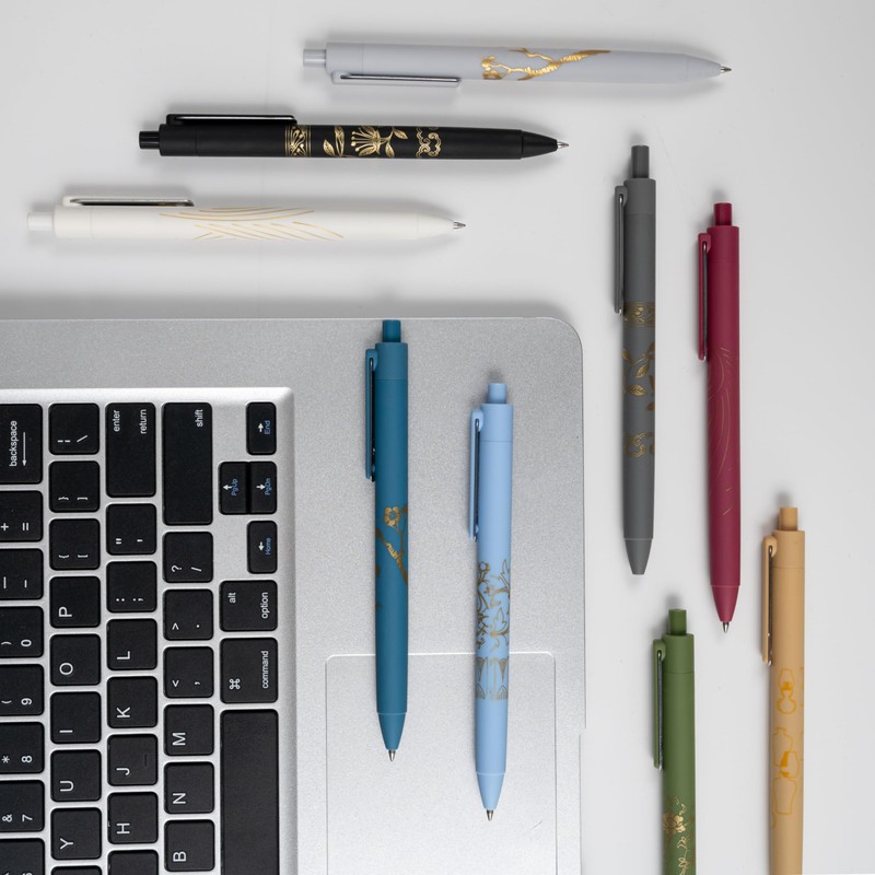 MiSiBao 0.7mm Black Ink Gel Pens Refillable & Retractable Gel