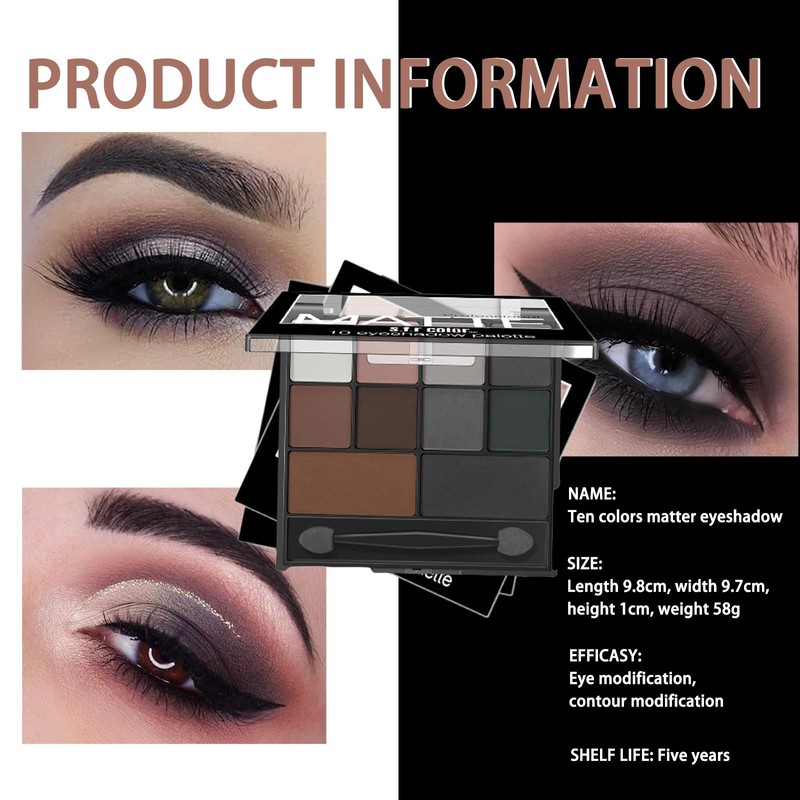 Smokey Eyeshadow Palette, Full Matte Smokey Eye Shadow Pallets for