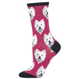 Socksmith - Westies Socks - Great fun novelty socks for West Highland White Terrier dog lovers - ladies