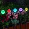 OxyLED Solar Outdoor Lights - 6 Pack Crystal Cracked Glass