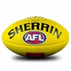 Sherrin AFL Replica Training Football, Yellow, Size 3