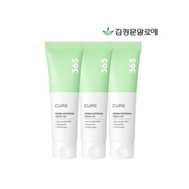 [Kim Jeong-moon Aloe] Cure Aloe Cica PDRN Hydra Soothing Cream 365 80ml 3pcs / [김정문알로에] 큐어 알로에시카PDRN 하이드라 수딩크림 365 80ml 3개