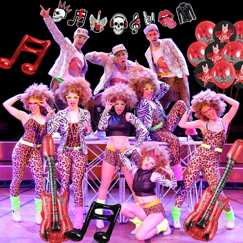 Music Theme Decoration Balloons (Rock and Roll)