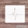 Betagt Electrocardiogram Router Templates for Woodworking, Acrylic Teardrops Inlay Templates,