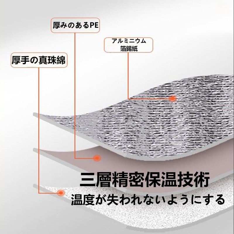 Insulated Lunch Bag, Insulated Bag, Double-Sided Aluminum Material, Cold Retention,