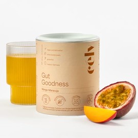 célv Gut Goodness Mango/Passion Fruit Drink Powder for a Good Gut Feeling, Powder 15 Billion CFU Intestinal Bacteria Made in Germany 30 Servings