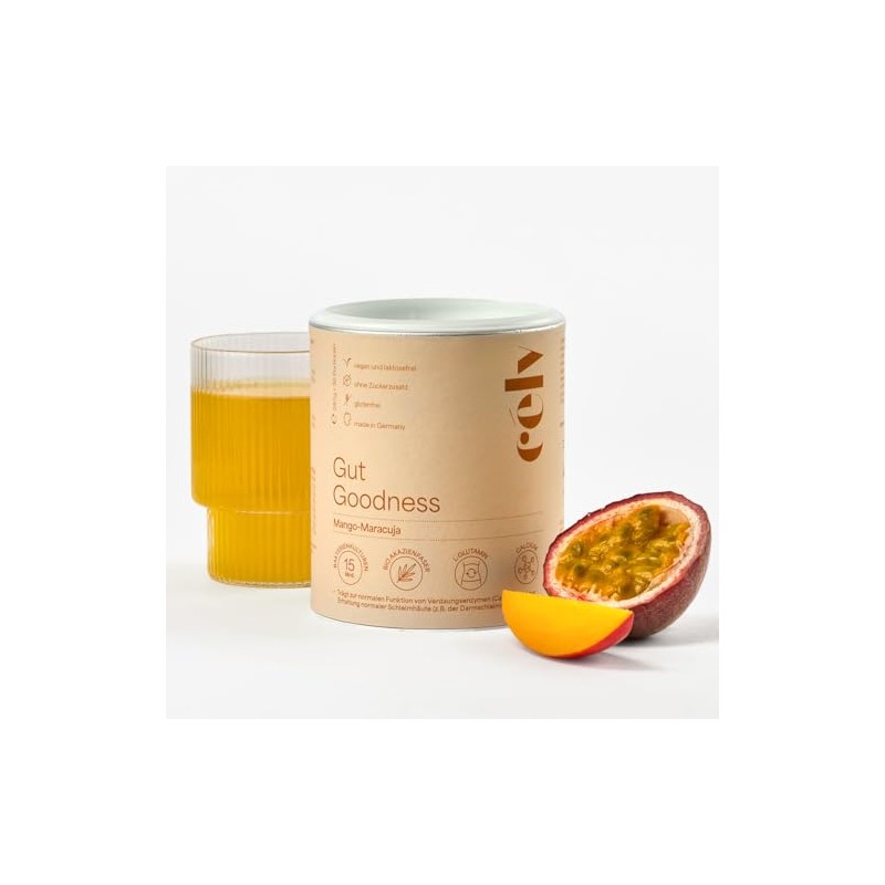 célv Gut Goodness Mango/Passion Fruit Drink Powder for a Good