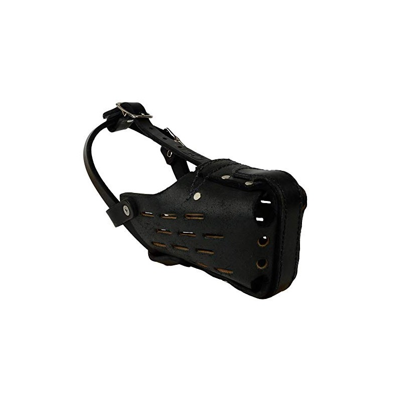 RedLine K-9 Leather Dog Muzzle (Medium)