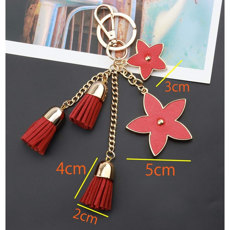 F.ZH Key Holder, Star Pattern, Bag Charm, Bag, Star Accessory,