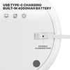 mollie 8-Inch Small Rechargeable USB Desk Fan Battery Operated with