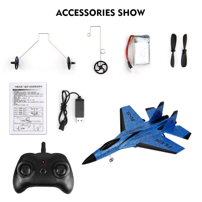 RC Airplane 2.4GHz RC Plane Gliding SU-35 Aircraft Model EPP