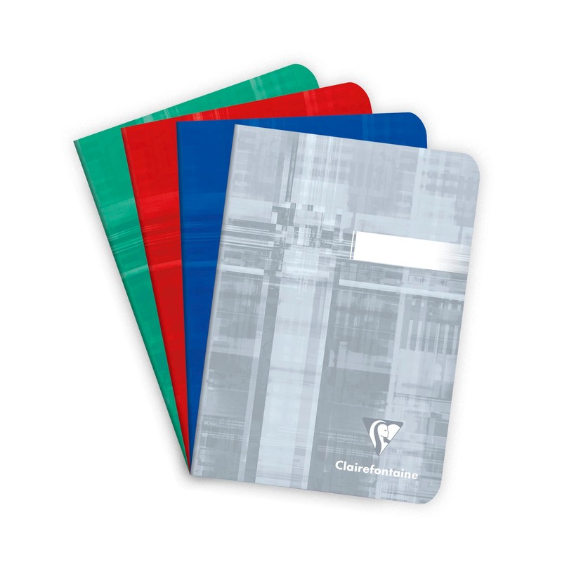 Clairefontaine 3646C - Pack of 10 notebooks DIN A6, stapled,