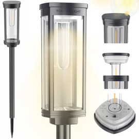 FOREVER Sunari FLS-97 Classic LED Solar Light, Column, 3000 K, 500 mAh Ni-MH, Path Lighting, Garden Light, Solar Light, Outdoor Lighting