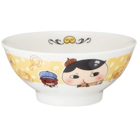 Oshiri Tante 804111 Rice Bowl, Diameter 4.1 inches (10.5 cm), Children's Tableware, White