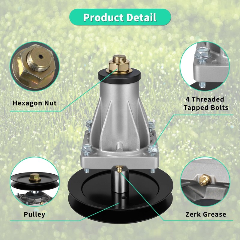 IDEASURE 918-06076A 618-06076A Spindle Assembly for 60" Lawn Mower Deck,