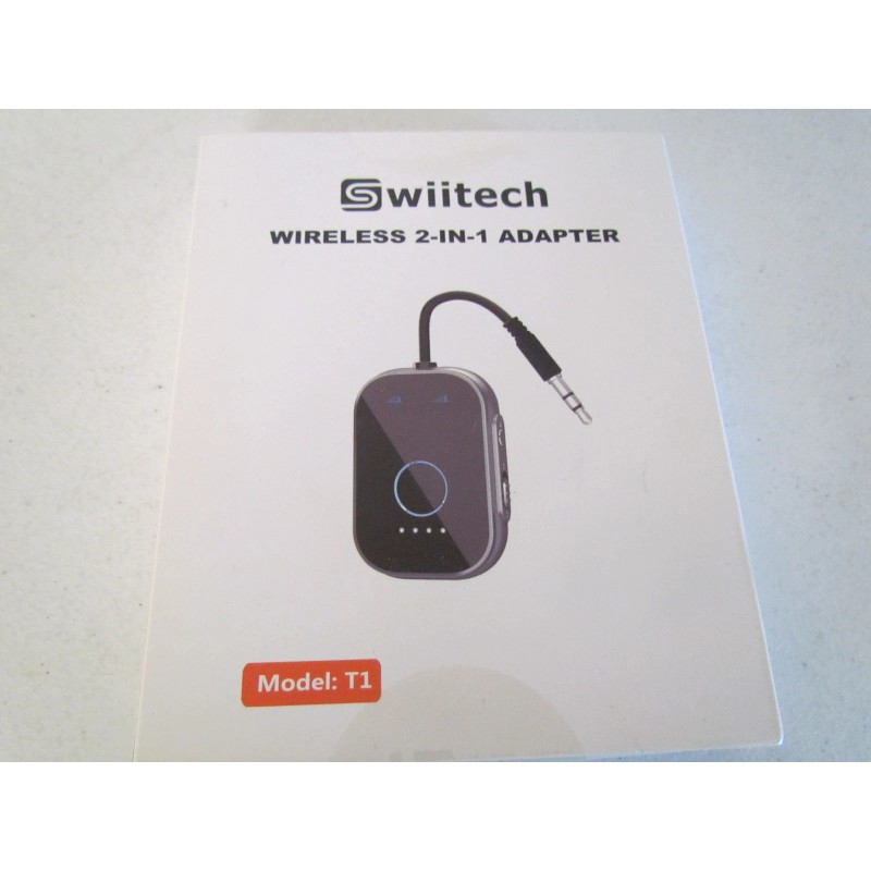 Swiitech T1 Bluetooth Transmitter Receiver for TV 2-in-1 Bluetooth 5.3