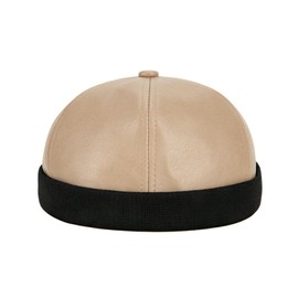 Msuitable Beanie Hat for Men without Brim Skully Hat Skullcap Beanie Worker Sailor Hat Vintage Rolled Cuff Cap Hat, khaki