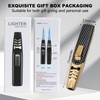 Lighter,Powerful Firepower Adjustable Dual-Arc Torch Lighter Windproof for Outdoor Activities