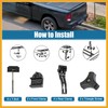 Partuto Tri-Fold Truck Bed TonneauClamp T Shape Bolts Rear Clamp