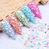 1 Box Glitter Flatback Crystal Rhinestones Gems Clear White Resin