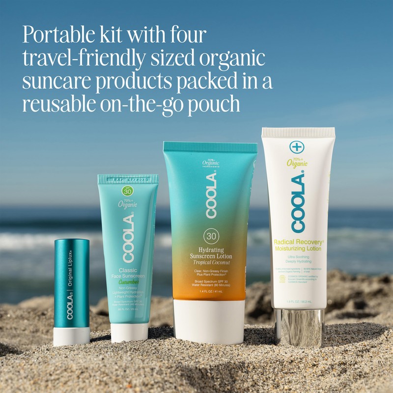 COOLA Organic Sunscreen and Lip Balm SPF 30 Sun Essentials