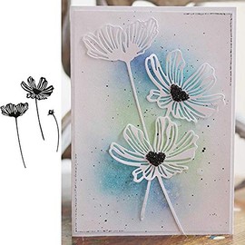 Lacy Poppies Cutting Dies,Letmefun Metal Cutting Dies Stencils for DIY Scrapbooking Album Paper Card Embossing New 2019 Die Cut