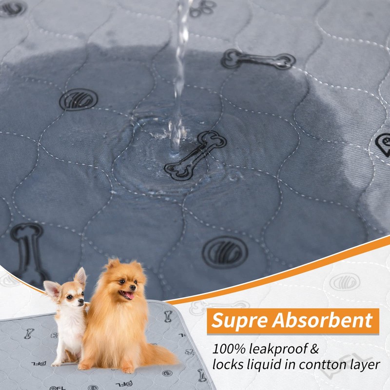 Washable Pee Pads for Dogs, 2Pack Reusable Puppy Pads, Absorbent