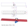 Woodworking Scriber 270mm Aluminum Alloy Angled Ruler Line Scribing Marking