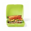 Tupperware Set of Two Sandwich Keepers. Lt Green
