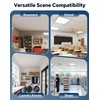 32 Sq.Ft Drop Ceiling Grid System kit, Whtie Galvanized Steel