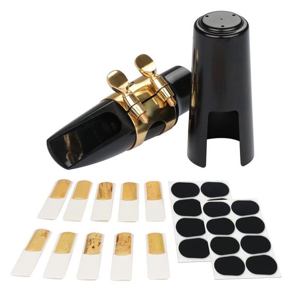 29 Pcs Alto Saxophone Mouthpiece Kit - Includes Metal Ligature