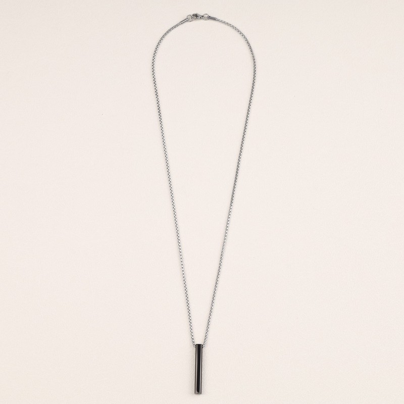 GAVU Stainless Steel His and Hers Bar Necklaces for Couples