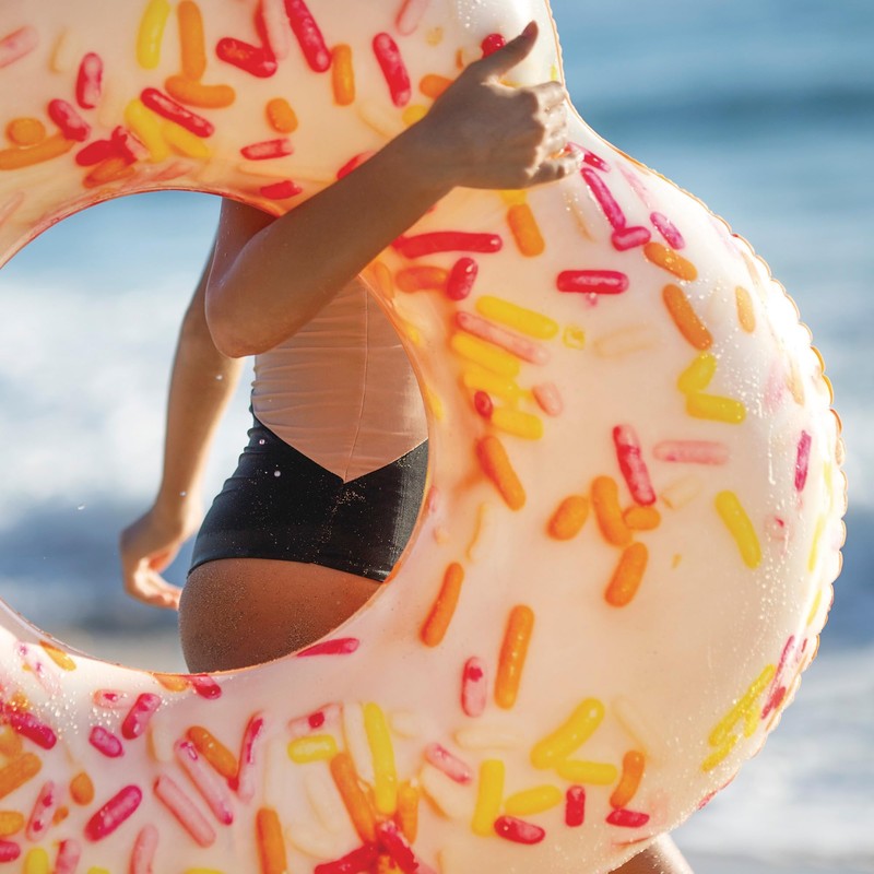 Intex 56253NP Donut-Herzröhre, aufgeblasene Größe: 94 cm x 89 cm