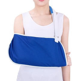 ANCLLO Blue Canvas Arm Sling Shoulder Mount with Foam Neck Pad for Female and Male Teens