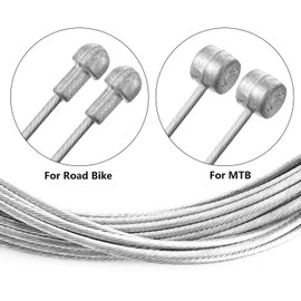 Yakamoz Universal Bike Bicycle Complete Front & Rear Wire Gear Brake Cable Set Gear Kit Housing for MTB Road Bike