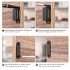 Ravinte 8 Pack Black Magnetic Door Catch, Matte Black Cabinet