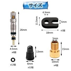 Yandong Presta Valve Core Bicycle Valve Insert French Valve Replacement Kit Presta Valve Pump Conversion Adapter Bicycle Road Bike Tire Air Valve Replacement Wrench Tool with O-Ring (Set of 35)