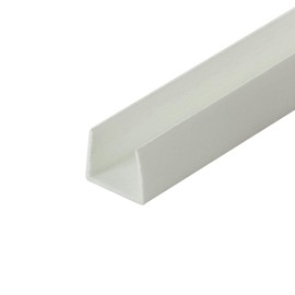 Outwater Plastics White 1/2'' Styrene Plastic U-Channel/C-Channel 36 Inch Lengths (Pack of 4)