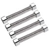 uxcell Corrugated Stainless Steel Flexible Water Line 3.9inch Long G1/2