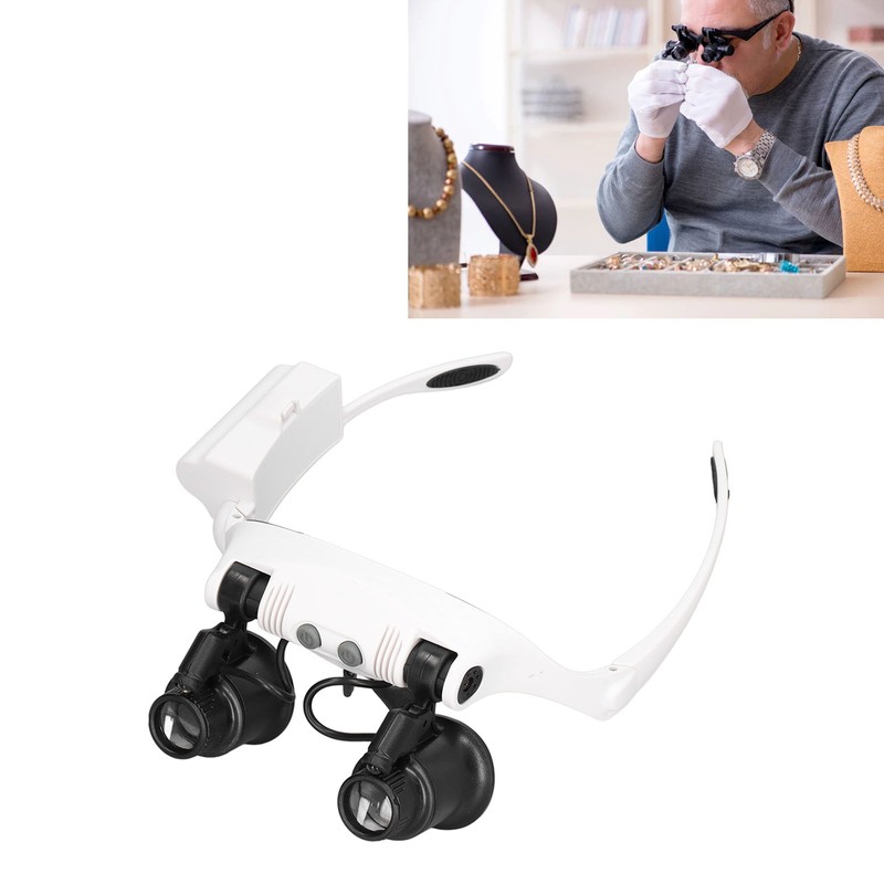 Head Magnifying Glass 10x 15x 20x 25x Hands Free Magnifier