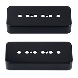 Banworks Plastic P90 Pickup Covers Electric Guitar P-90 Soapbar Pickup Covers 50mm (1-31/32") / 52mm (2-3/64") Neck/Bridge Pickup Covers For Epiphone Les Paul LP Electric Guitar 2Pcs JT/SYQG-07 Black
