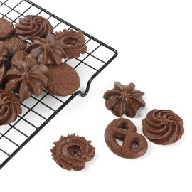 Luckforest Fake Cookies, 18 Pcs 6 Styles Artificial Chocolate Biscuits Simulation Realistic Dessert Crackers Food for Home Kitchen Shop Display Photography Props