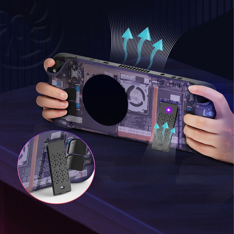 for Steam Deck Back Plate Heat Dissipation DIY Replacement Shell