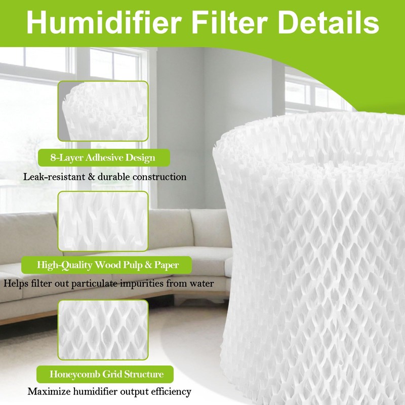 EVERSHOW 6 Pack Humidifier Filter Replacement Compatible with Canopy Bedside