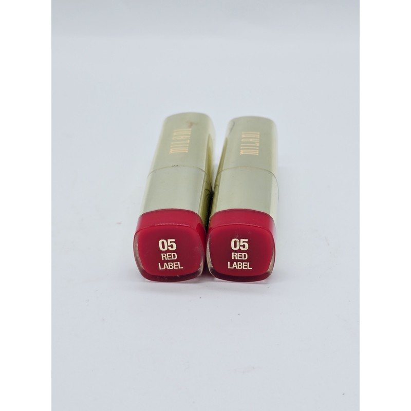 Milani Color Statement Lipstick #05 RED Label 0.14oz/3.97g QTY:2