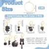 UNICRAFTALE Pack of 16 8 Styles Cat Stitch Markers Knitting