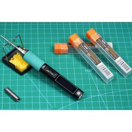 CROSS MARS TS21 Portable Precision Soldering Iron PD 100W Fast Heating 100°C to 450°C Temperature Adjustable USB Type C OLED Display (with 3 Soldering Iron Tips Kit)