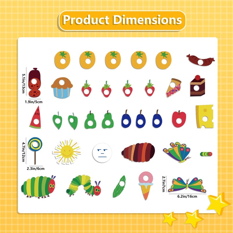 Thryvomniq Hungry Caterpillar Felt Board Story Sets Preschool Children Early