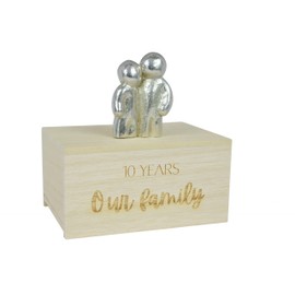 10 Year Anniversary Our Little Hugging Family Choose Amount of Children (0 Children)