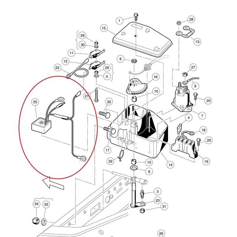 A.A Voltage Regulator Compatible with Club Car DS Carryall 1992-Up